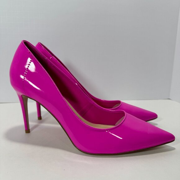Jessica Simpson Fuchsia Pink Patent Leather Stiletto Pumps – Size 8 - Picture 1 of 11